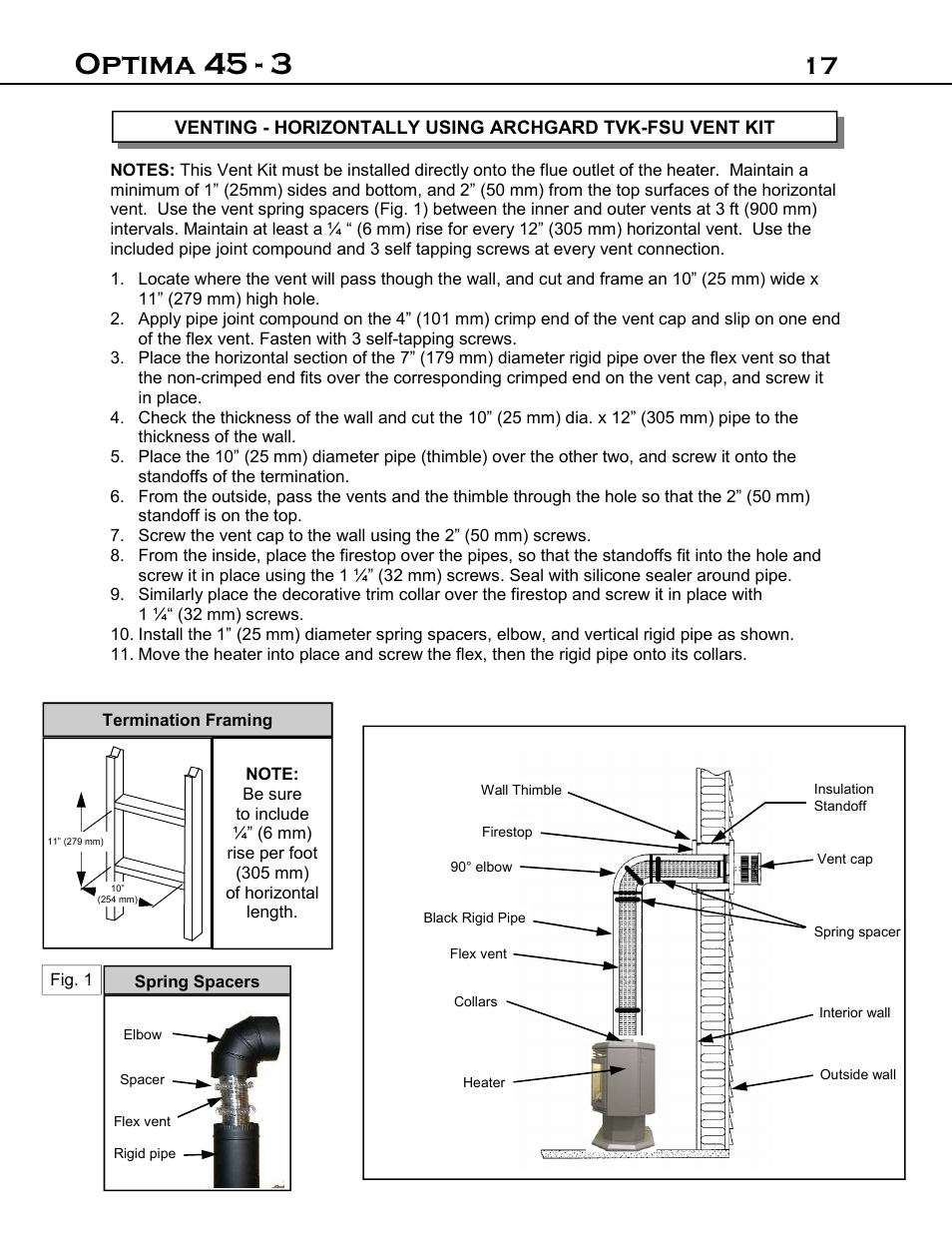 Optima 45 - 3 | Optima Company Optima 45 - 3 User Manual | Page 17 / 49