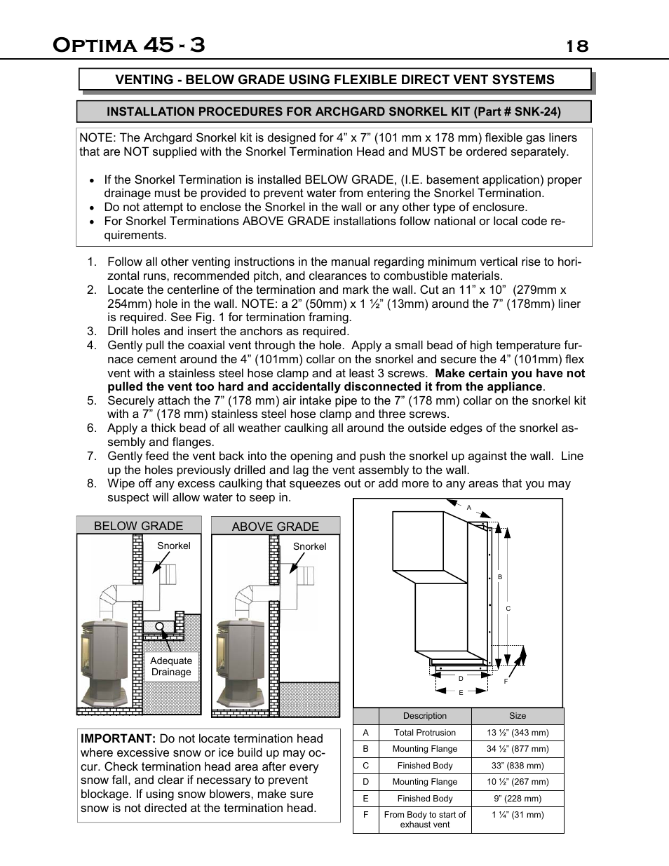 Optima 45 - 3 | Optima Company Optima 45 - 3 User Manual | Page 18 / 49