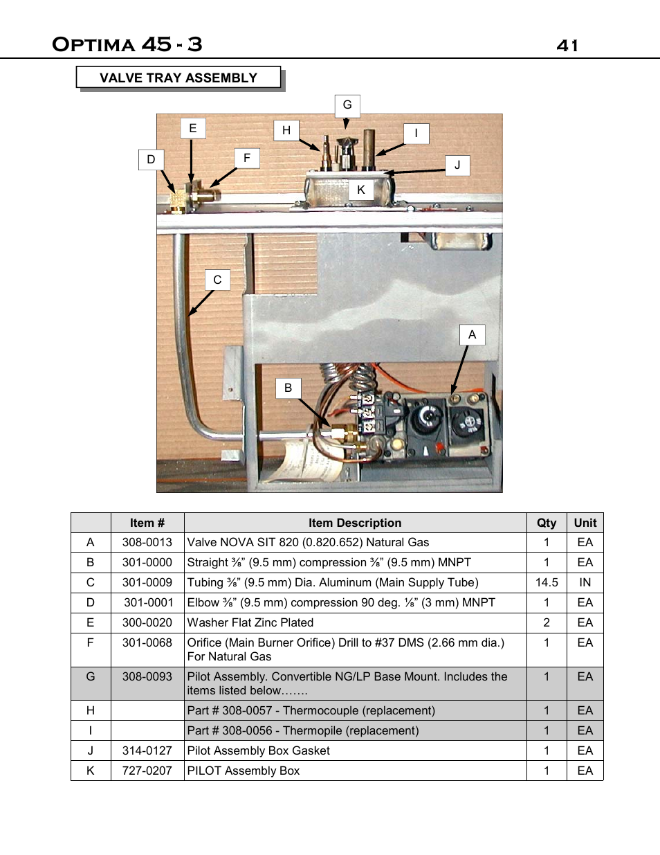 Optima 45 - 3 | Optima Company Optima 45 - 3 User Manual | Page 41 / 49