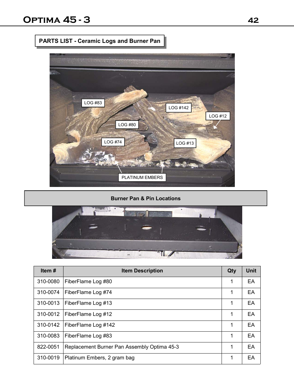 Optima 45 - 3 | Optima Company Optima 45 - 3 User Manual | Page 42 / 49