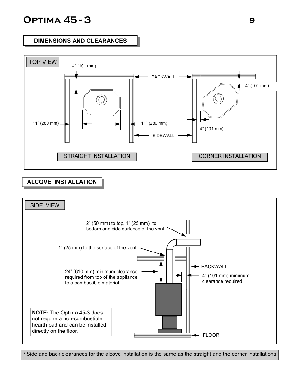 Optima 45 - 3 | Optima Company Optima 45 - 3 User Manual | Page 9 / 49