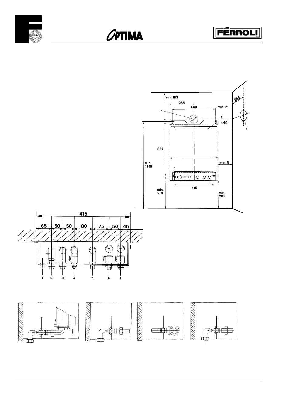 Drilling template | Optima Company 1001 User Manual | Page 14 / 32