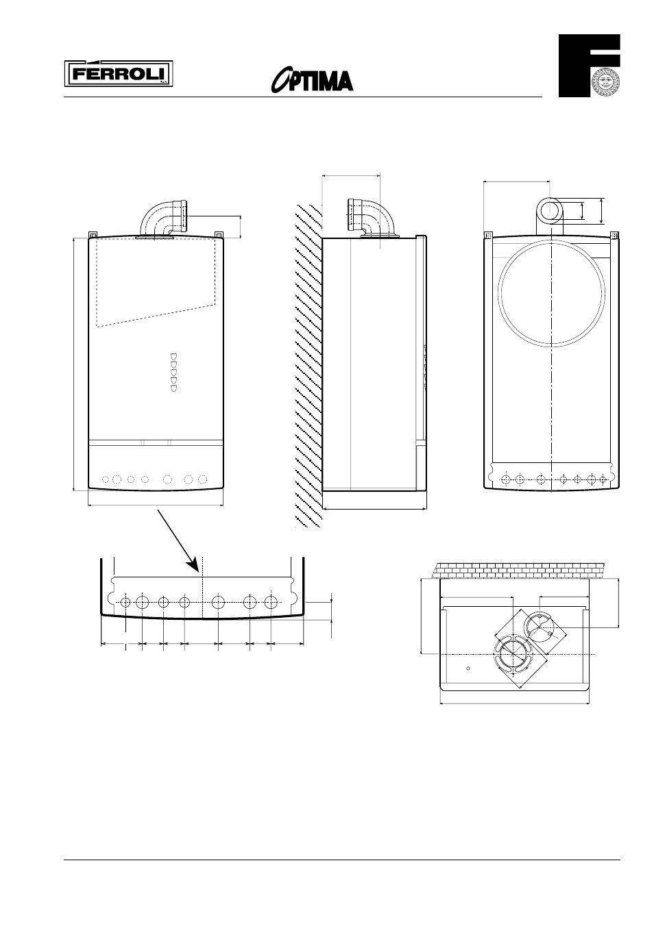 Appliance dimensions | Optima Company 1001 User Manual | Page 5 / 32