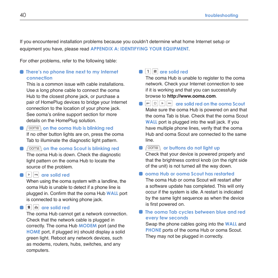 ooma Scout User Manual | Page 44 / 61