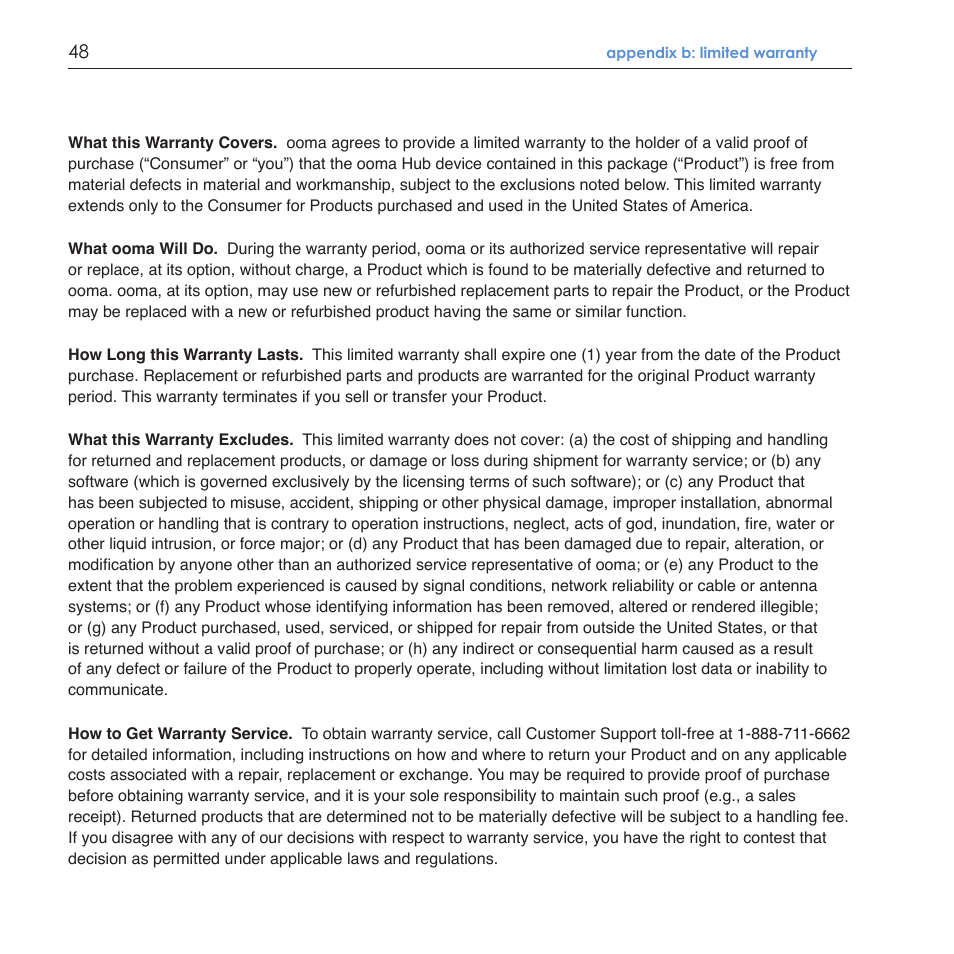 ooma Scout User Manual | Page 52 / 61
