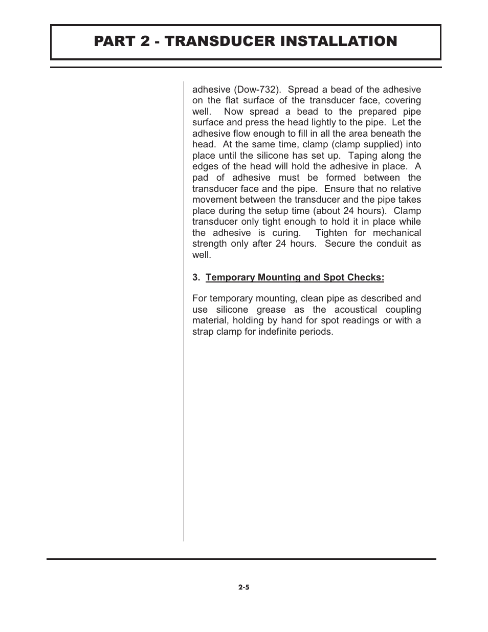 Part 2 - transducer installation | Omega FD6003 User Manual | Page 15 / 47