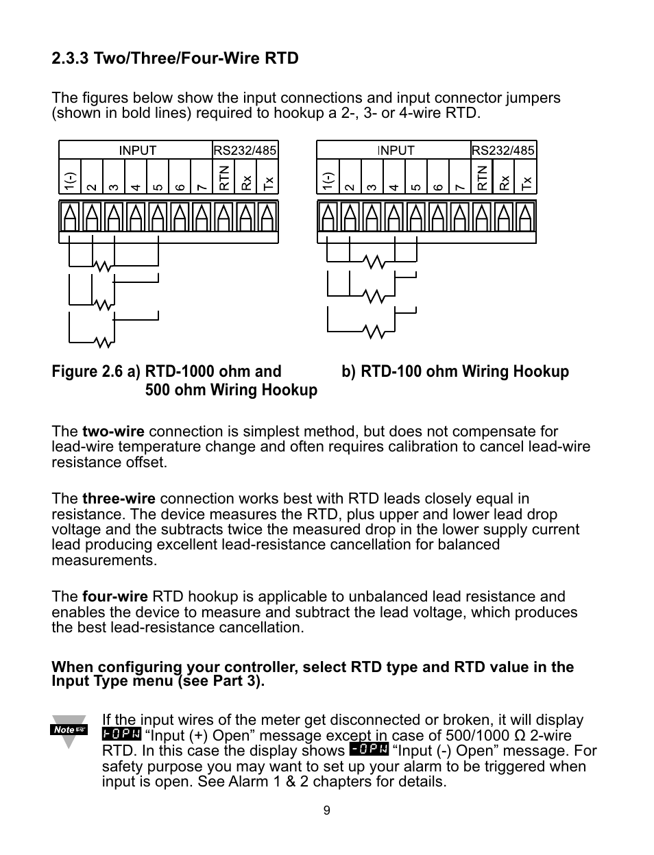 3 two/three/four-wire rtd | Omega CNI16 User Manual | Page 13 / 72