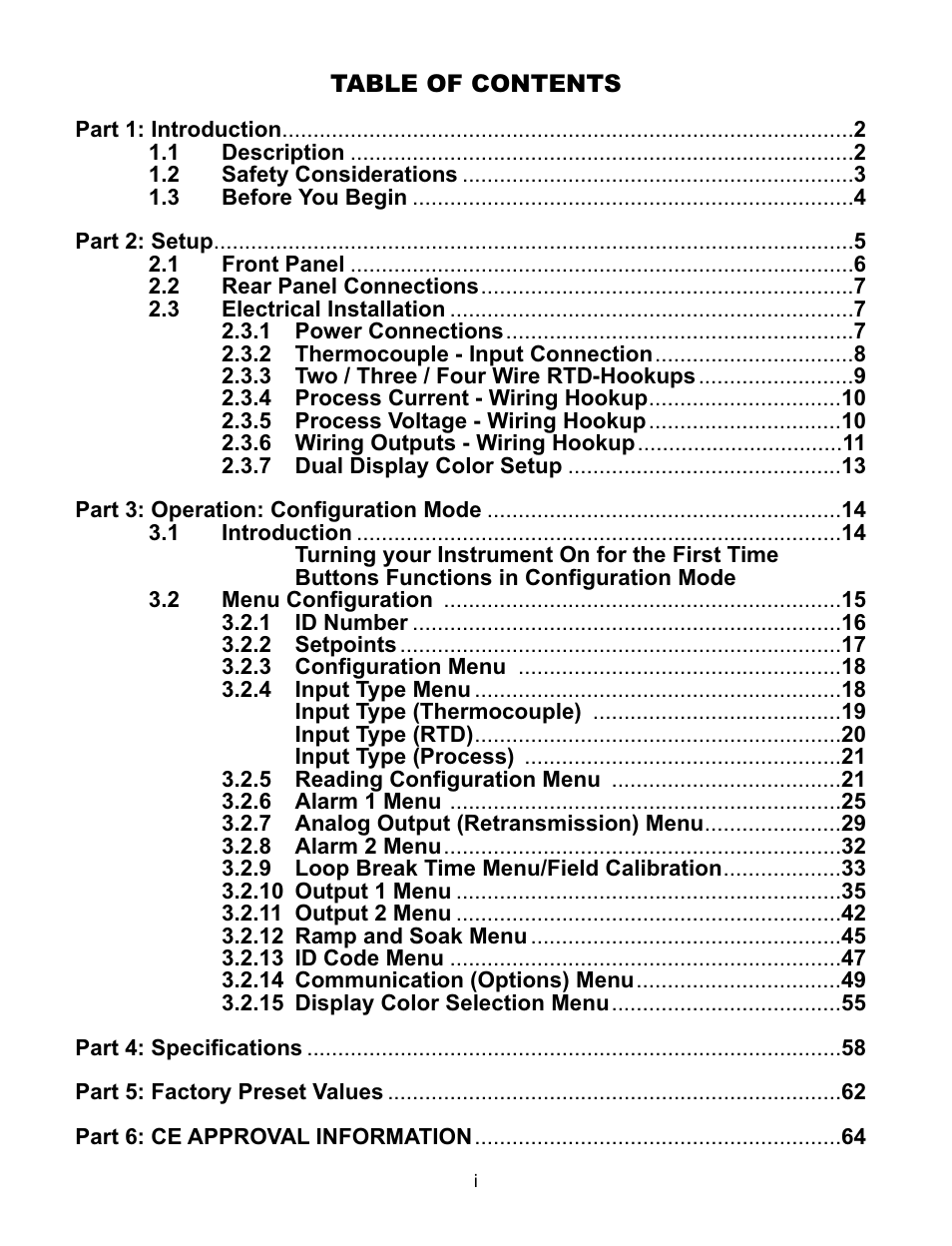 Omega CNI16 User Manual | Page 3 / 72