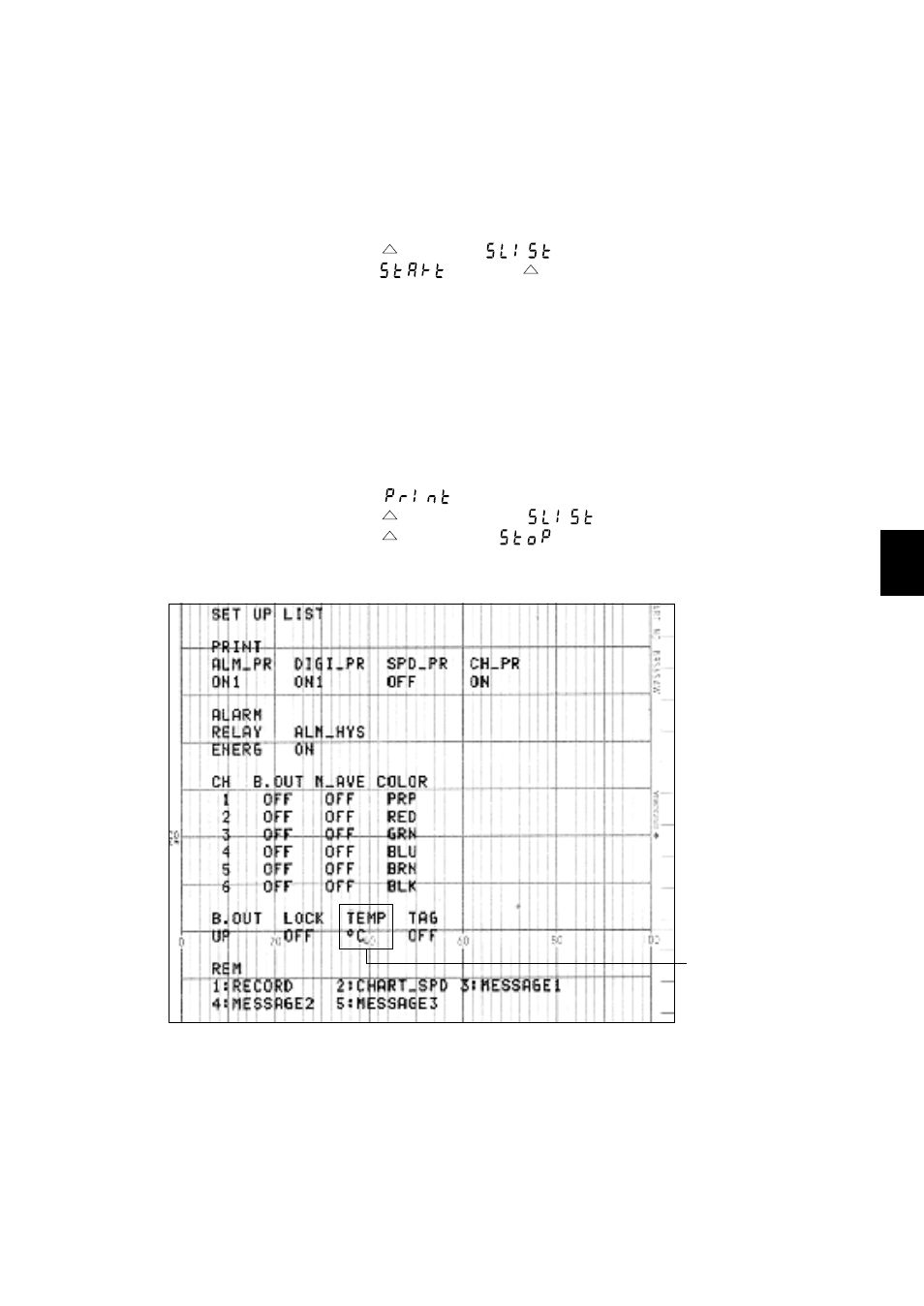 2 getting a set up list printout | Omega RD260A User Manual | Page 34 / 97