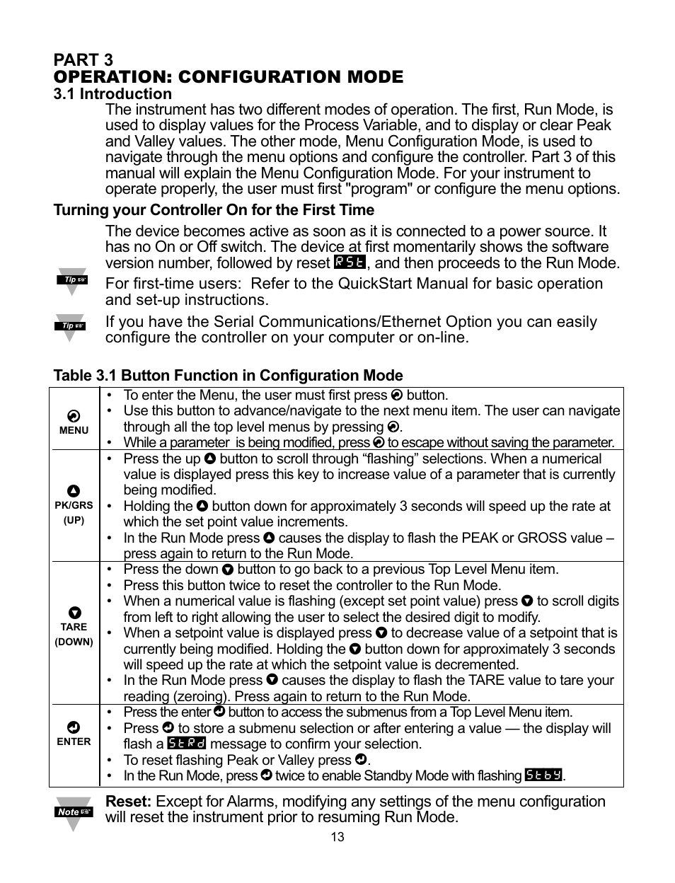 Part 3 operation: configuration mode | Omega CNiS8DV User Manual | Page 17 / 72