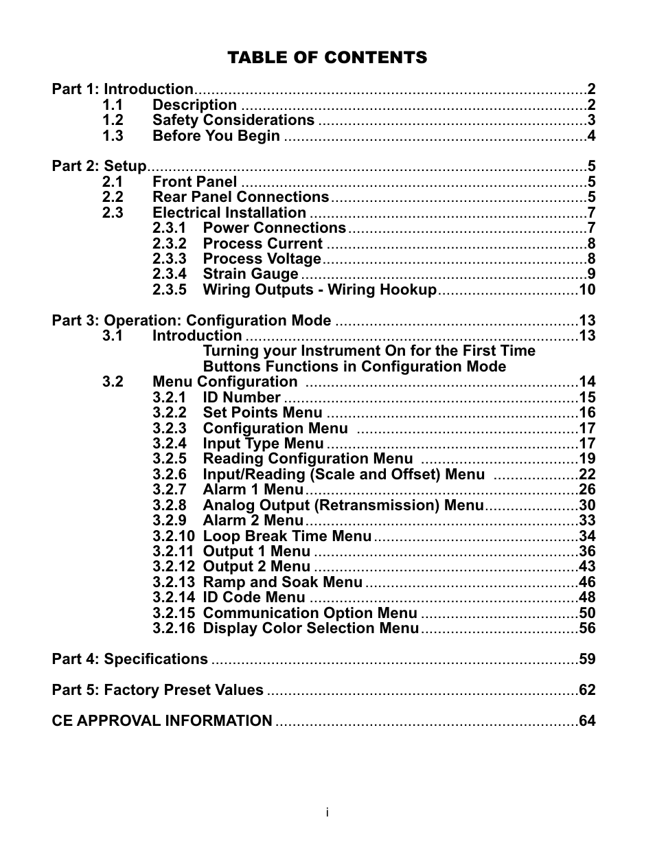 Omega CNiS8DV User Manual | Page 3 / 72