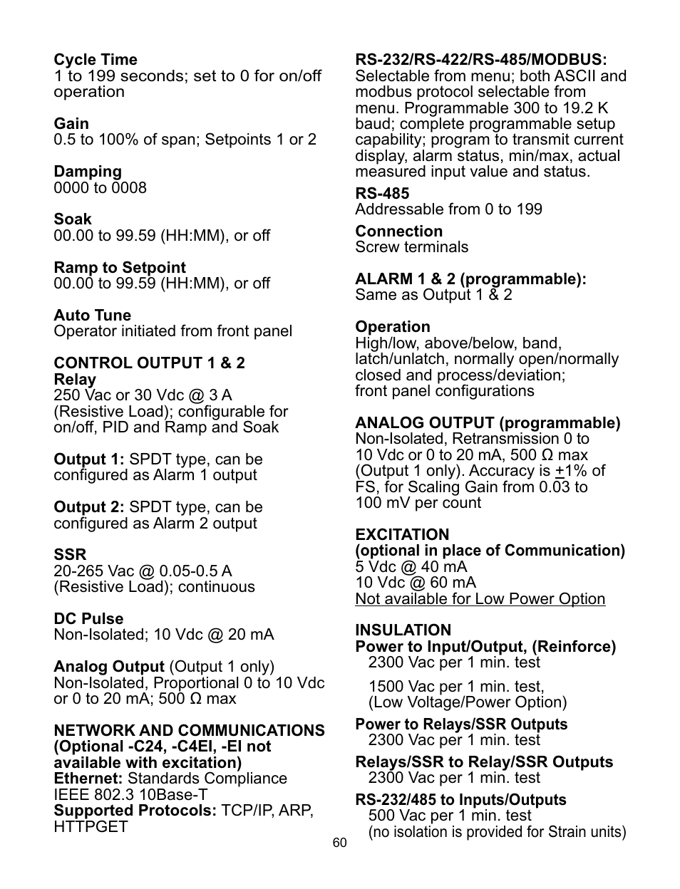 Omega CNiS8DV User Manual | Page 64 / 72