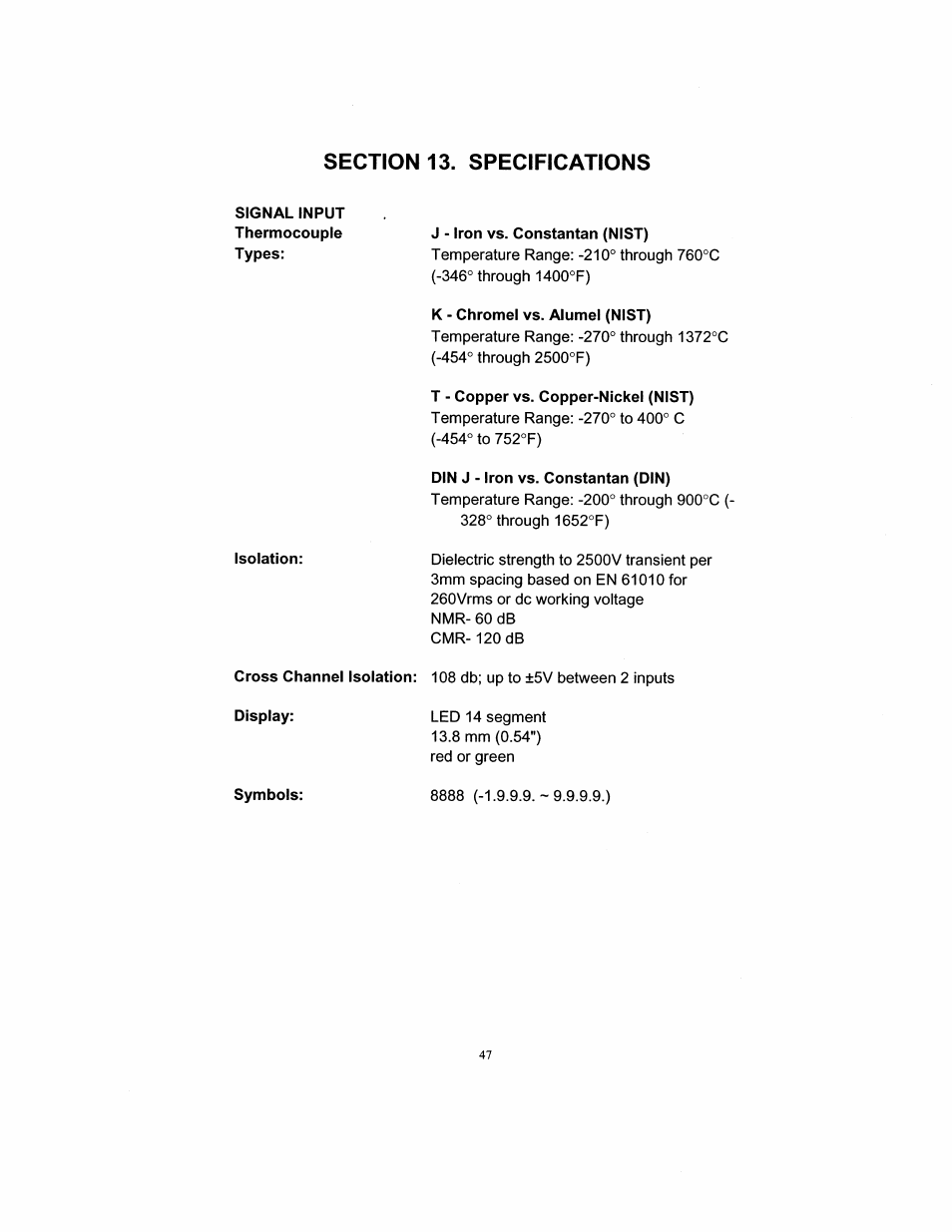 Omega DP26-TC User Manual | Page 55 / 62