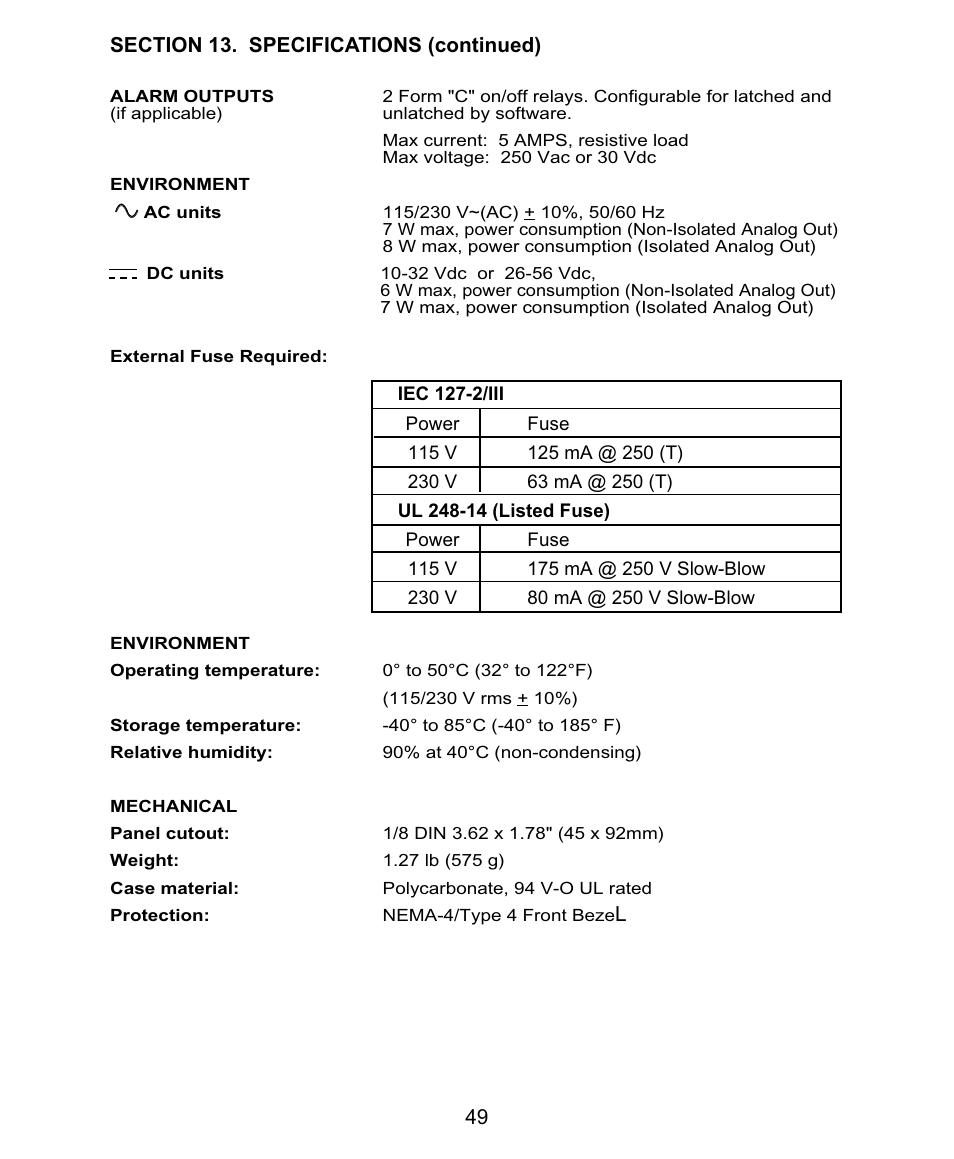 Omega DP26-TC User Manual | Page 57 / 62