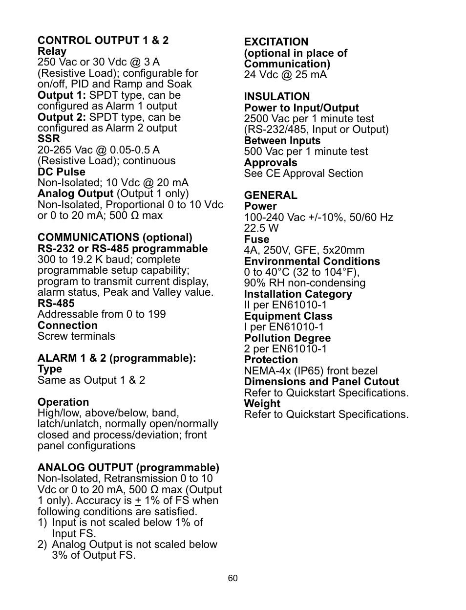 Omega ILD44-UTP User Manual | Page 64 / 71