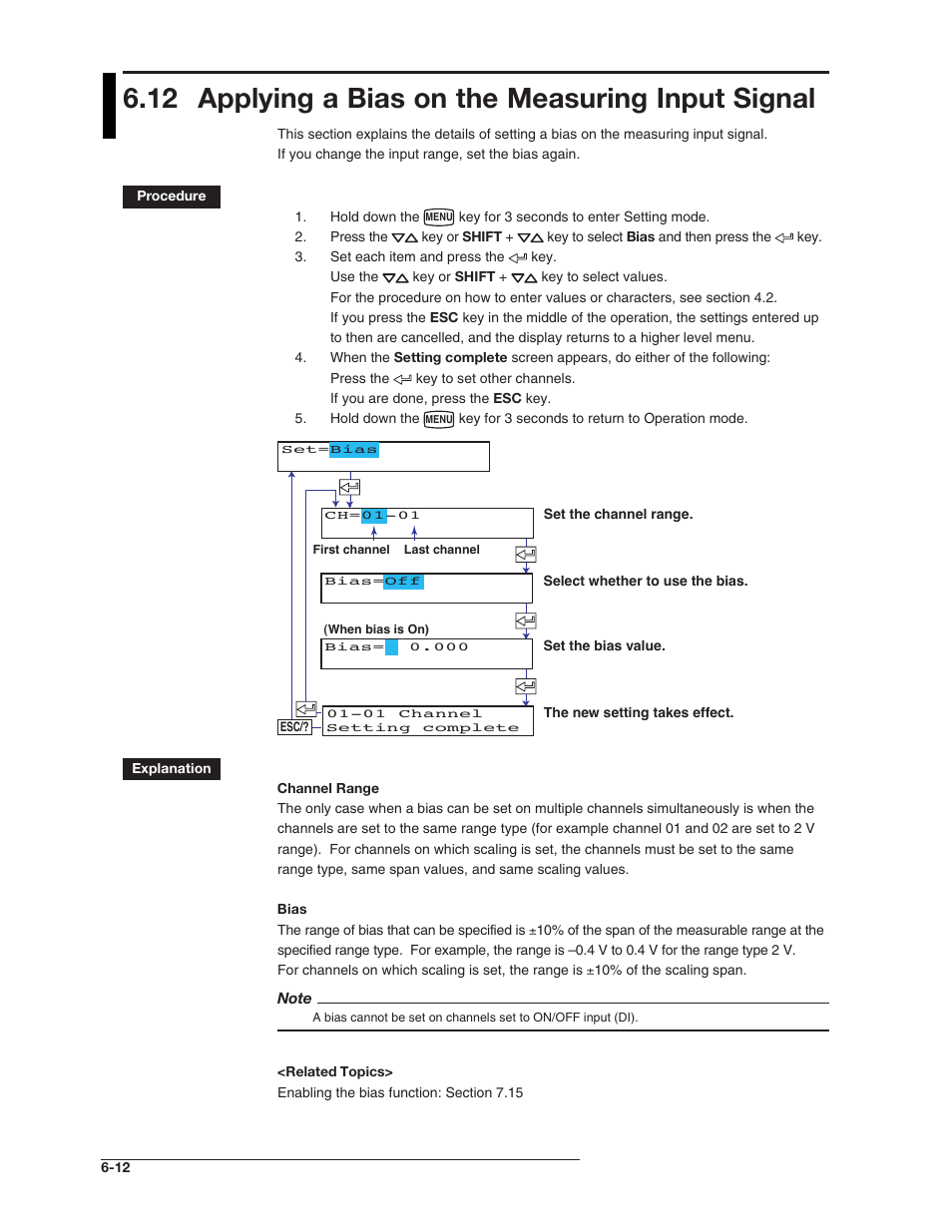 12 applying a bias on the measuring input signal | Omega RD100B User Manual | Page 120 / 234