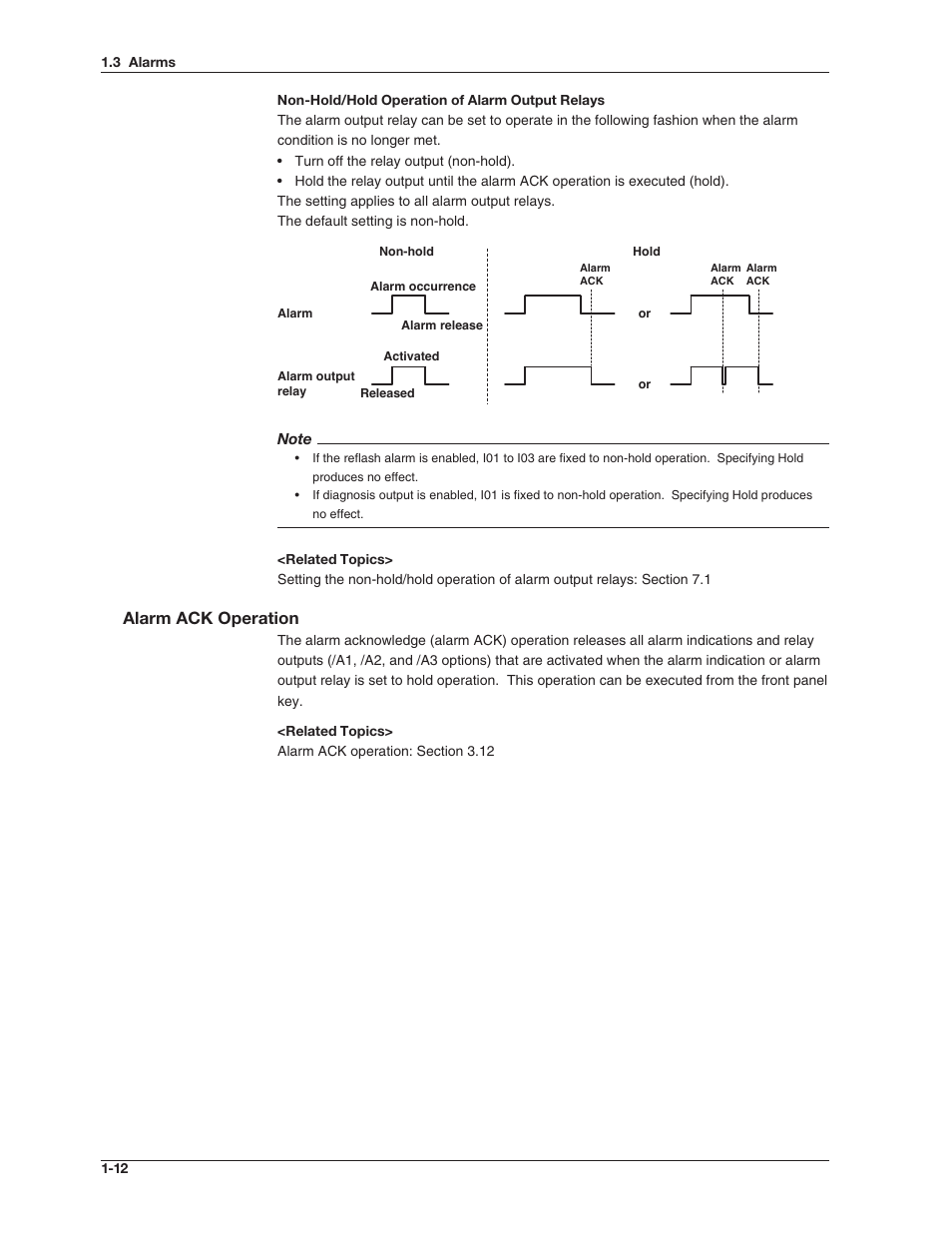 Alarm ack operation | Omega RD100B User Manual | Page 26 / 234