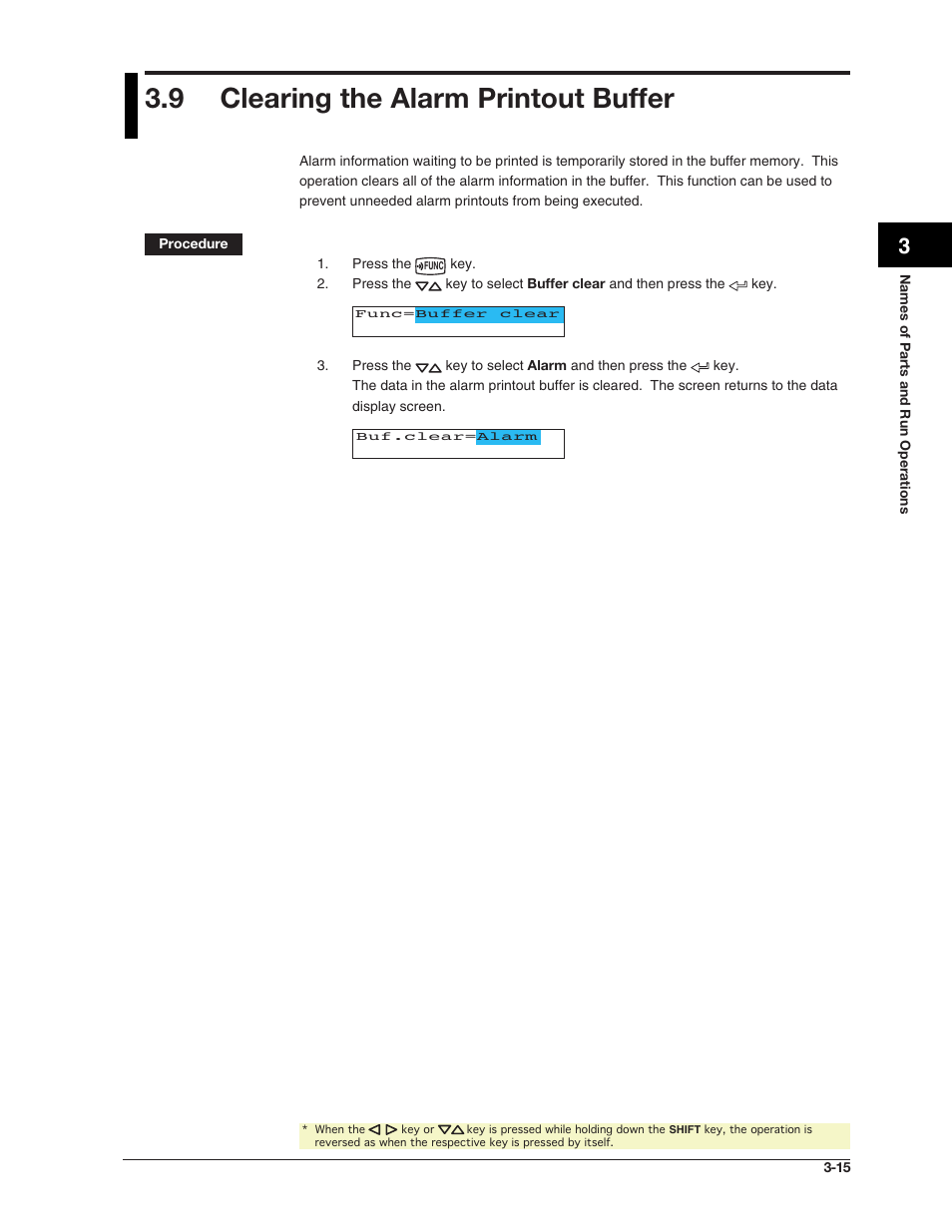 9 clearing the alarm printout buffer | Omega RD100B User Manual | Page 73 / 234