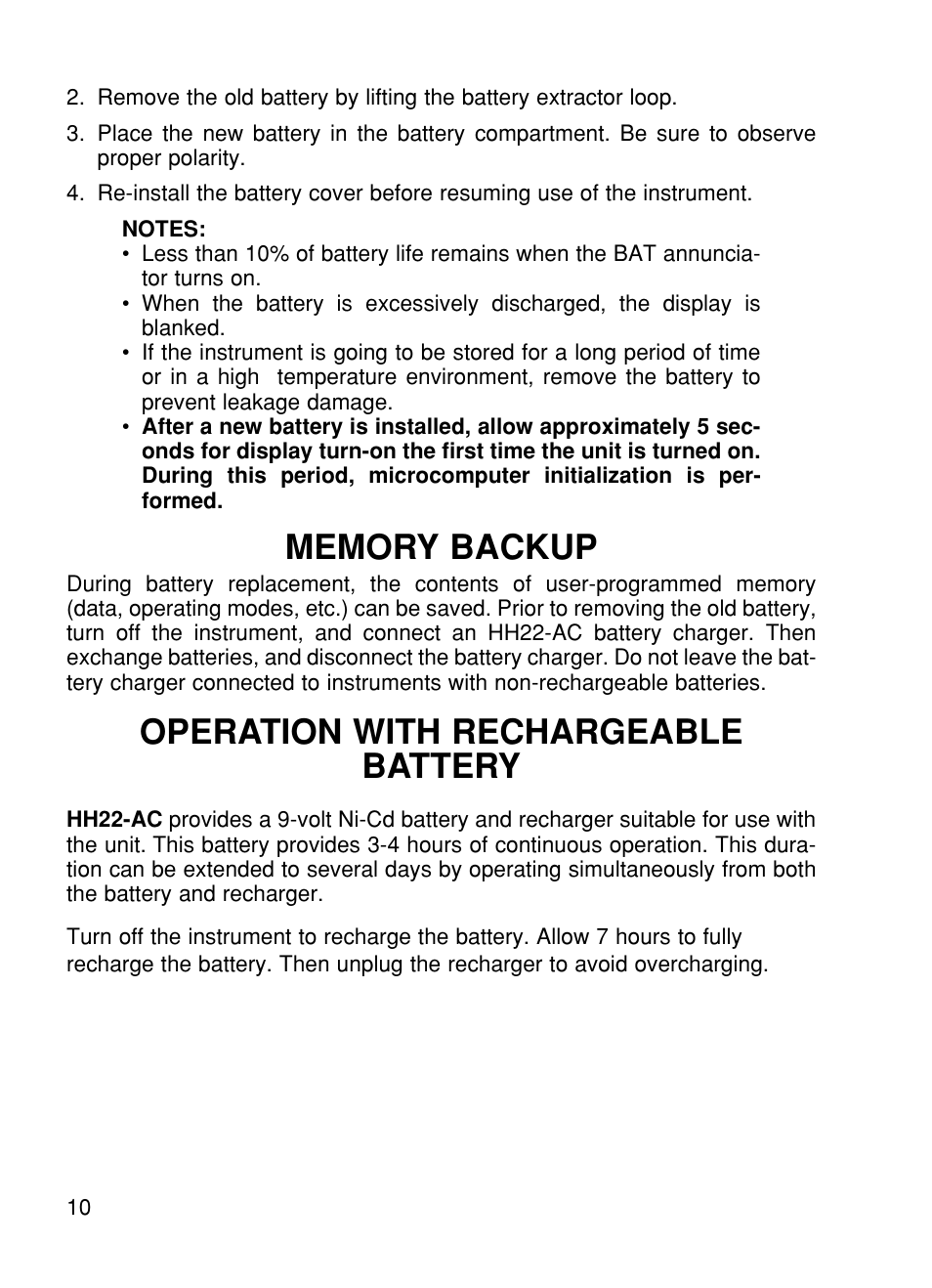 Operation with rechargeable battery | Omega CL27 User Manual | Page 12 / 46