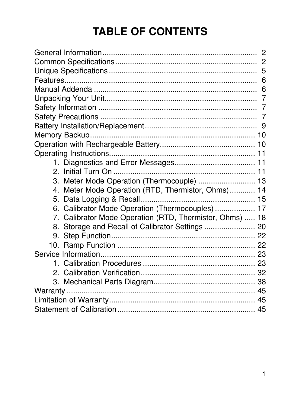 Omega CL27 User Manual | Page 3 / 46