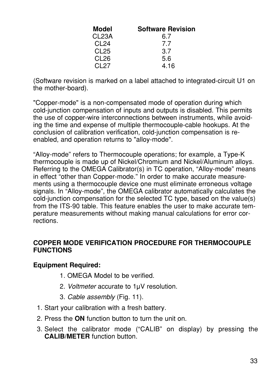 Omega CL27 User Manual | Page 35 / 46