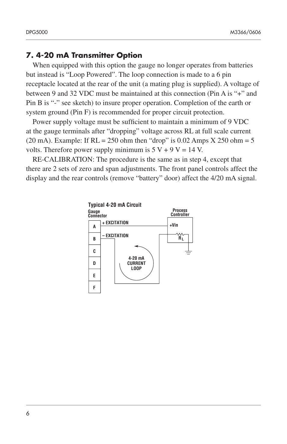 Omega PRESSURE GAUGES DPG5000 User Manual | Page 8 / 12