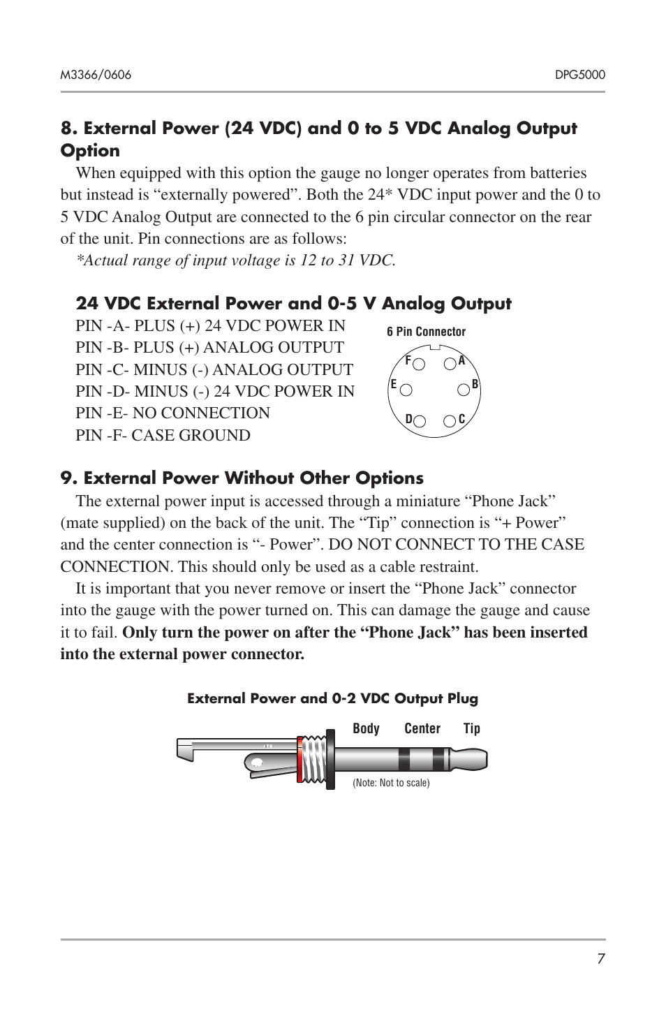 Omega PRESSURE GAUGES DPG5000 User Manual | Page 9 / 12