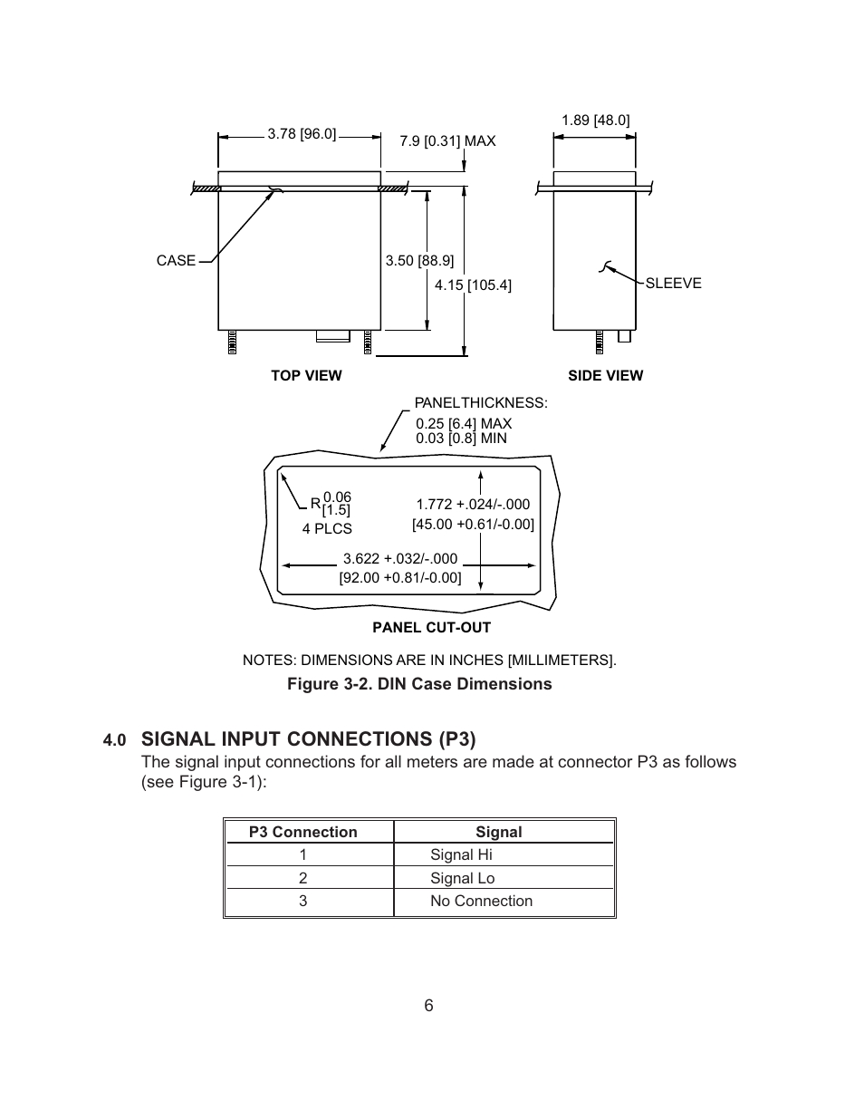 Signal input connections (p3) | Omega TX82B User Manual | Page 10 / 20