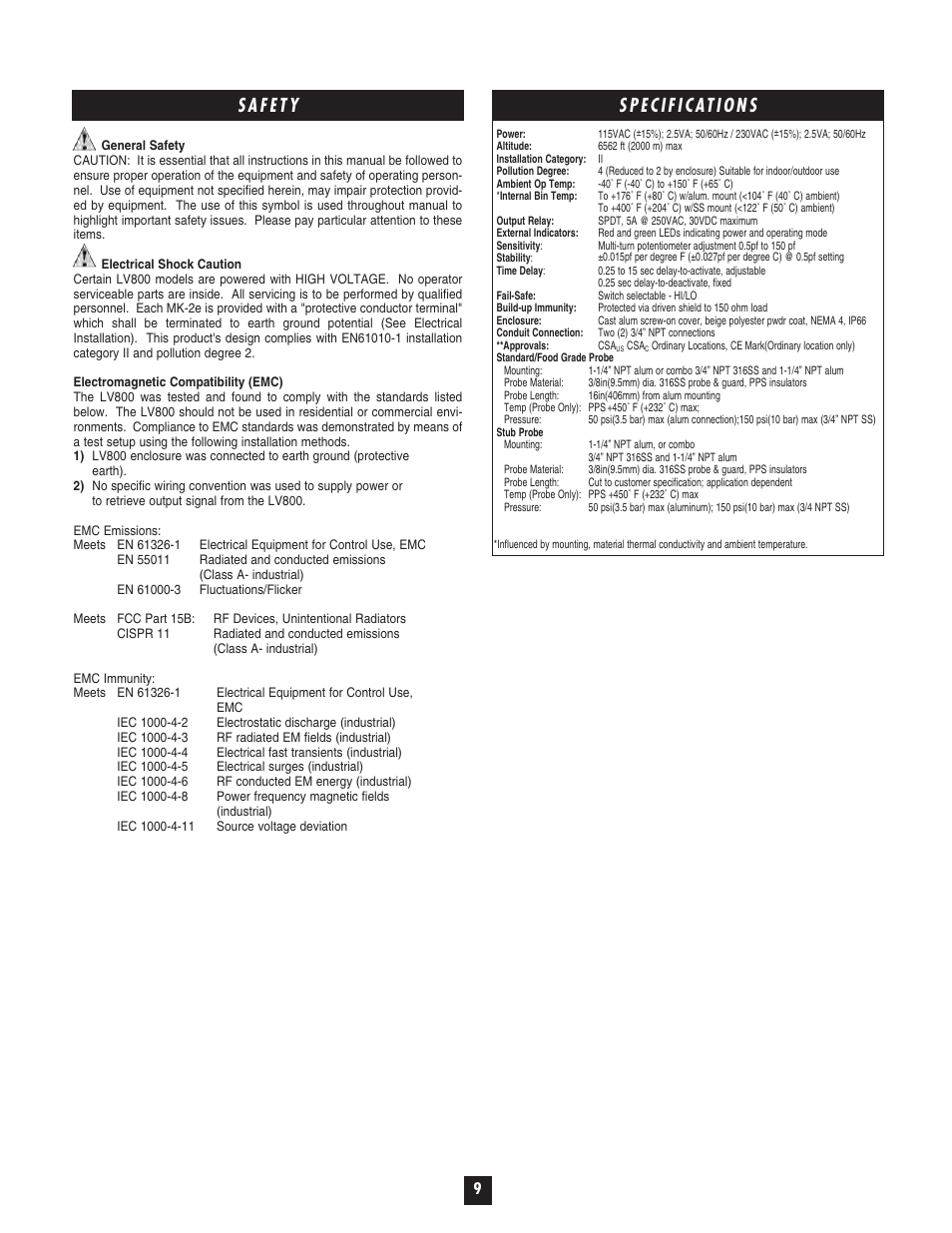 Omega LV800 User Manual | Page 10 / 12