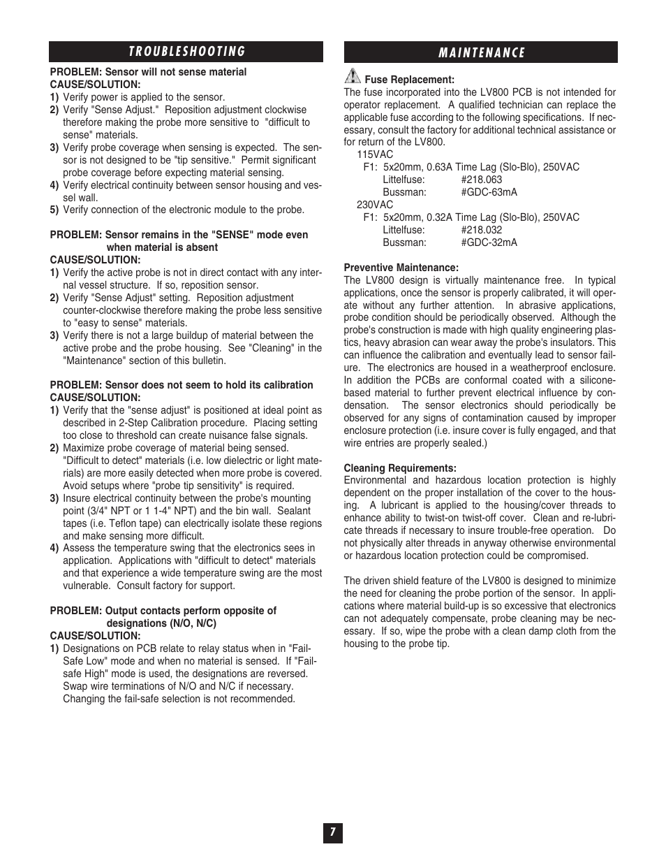 Omega LV800 User Manual | Page 8 / 12