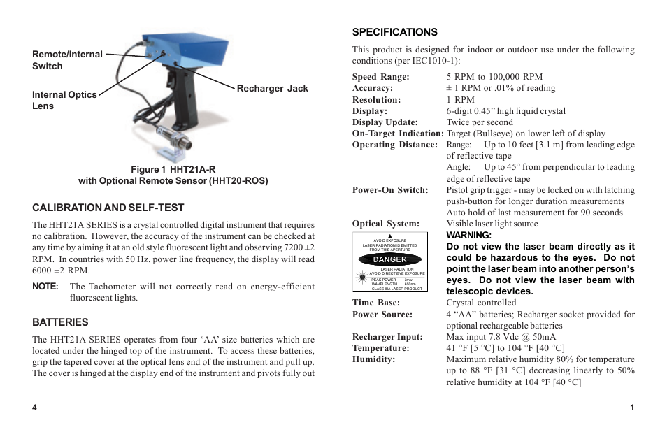 Omega HHT21A User Manual | Page 5 / 6