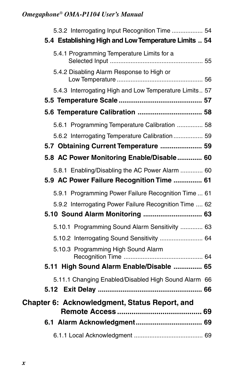 Omega OMA-P1104 User Manual | Page 12 / 102