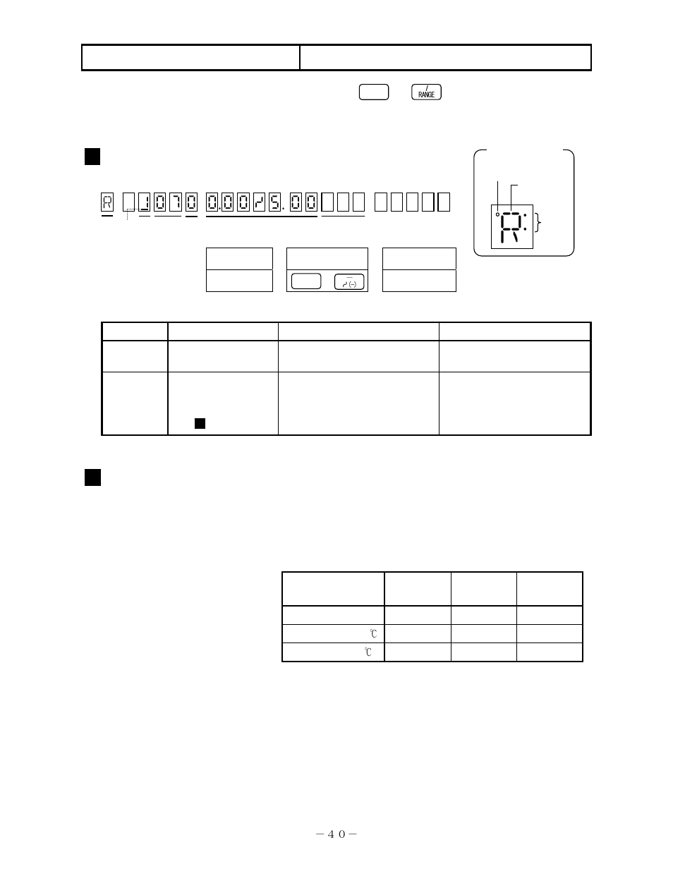 Basic programming, 2 range/printing range | Omega RD200 User Manual | Page 44 / 134