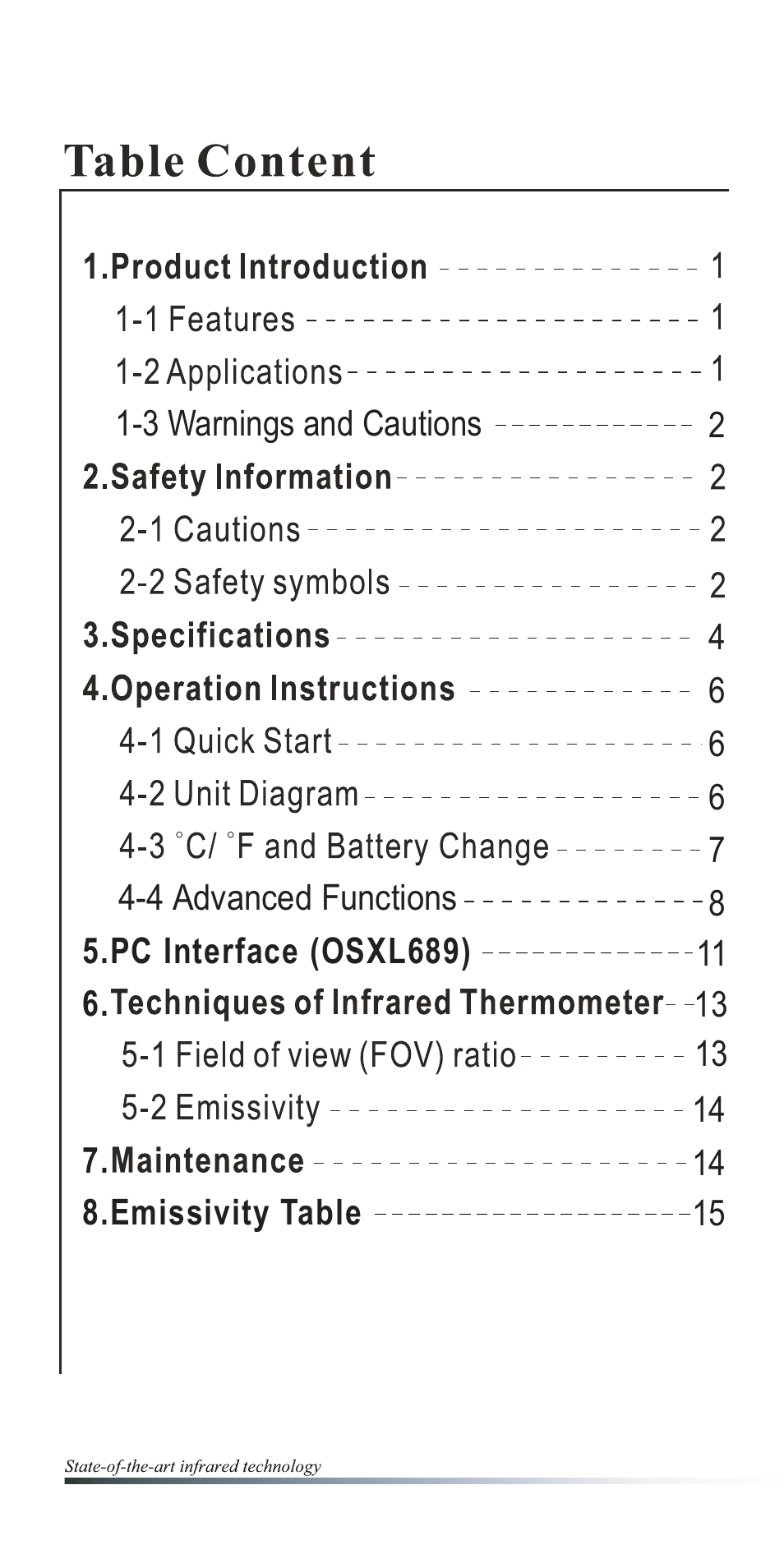 Omega OSXL685 User Manual | Page 3 / 20