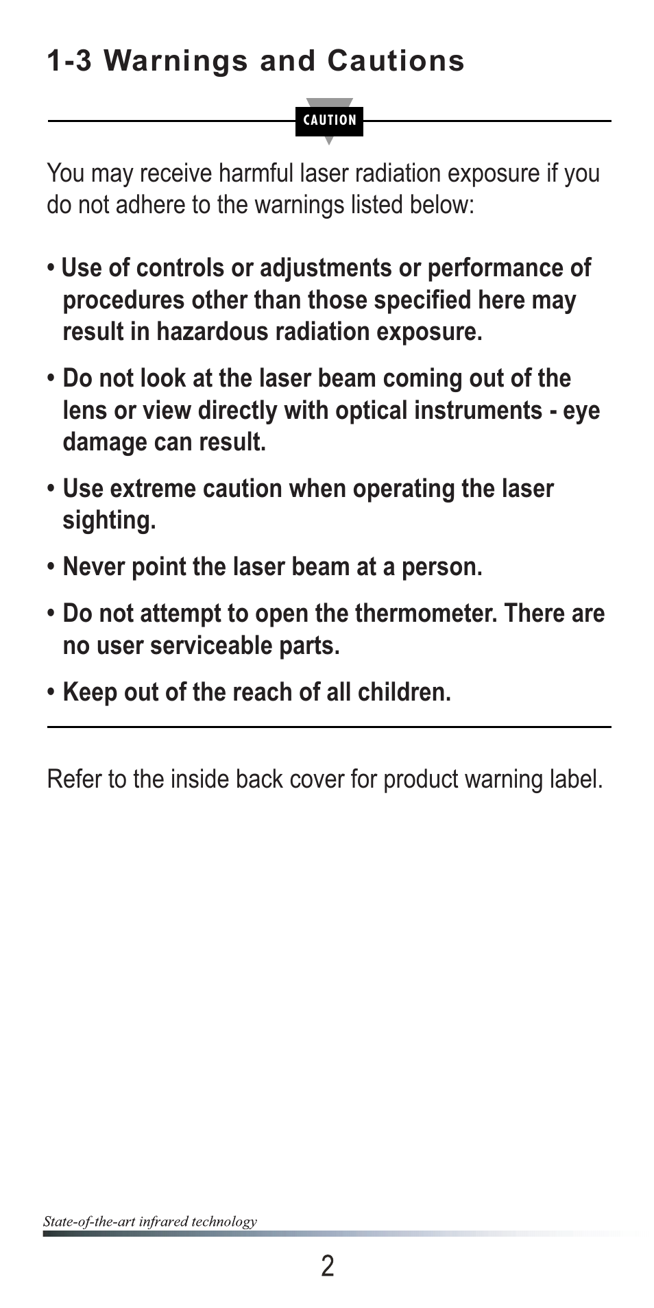 3 warnings and cautions | Omega OSXL685 User Manual | Page 5 / 20