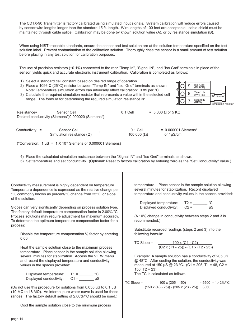 Calibration procedure | Omega CDTX-90 User Manual | Page 16 / 20