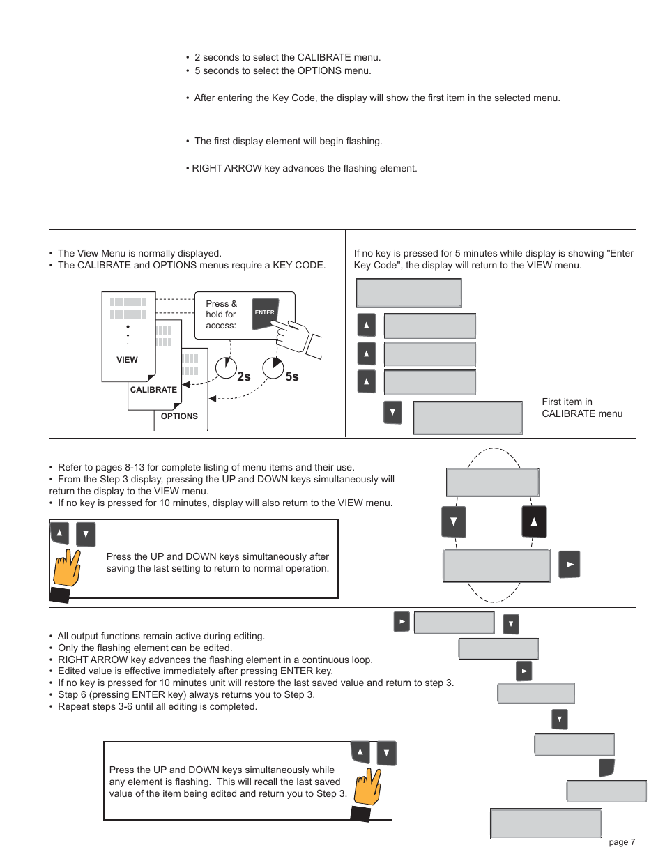 Cdtx-90 series editing procedure, Step 1, Step 2 | Step 3, Step 4, Step 5, Step 6, Step 3: finished editing, Step 5: made an error, Standard > cell constant | Omega CDTX-90 User Manual | Page 9 / 20