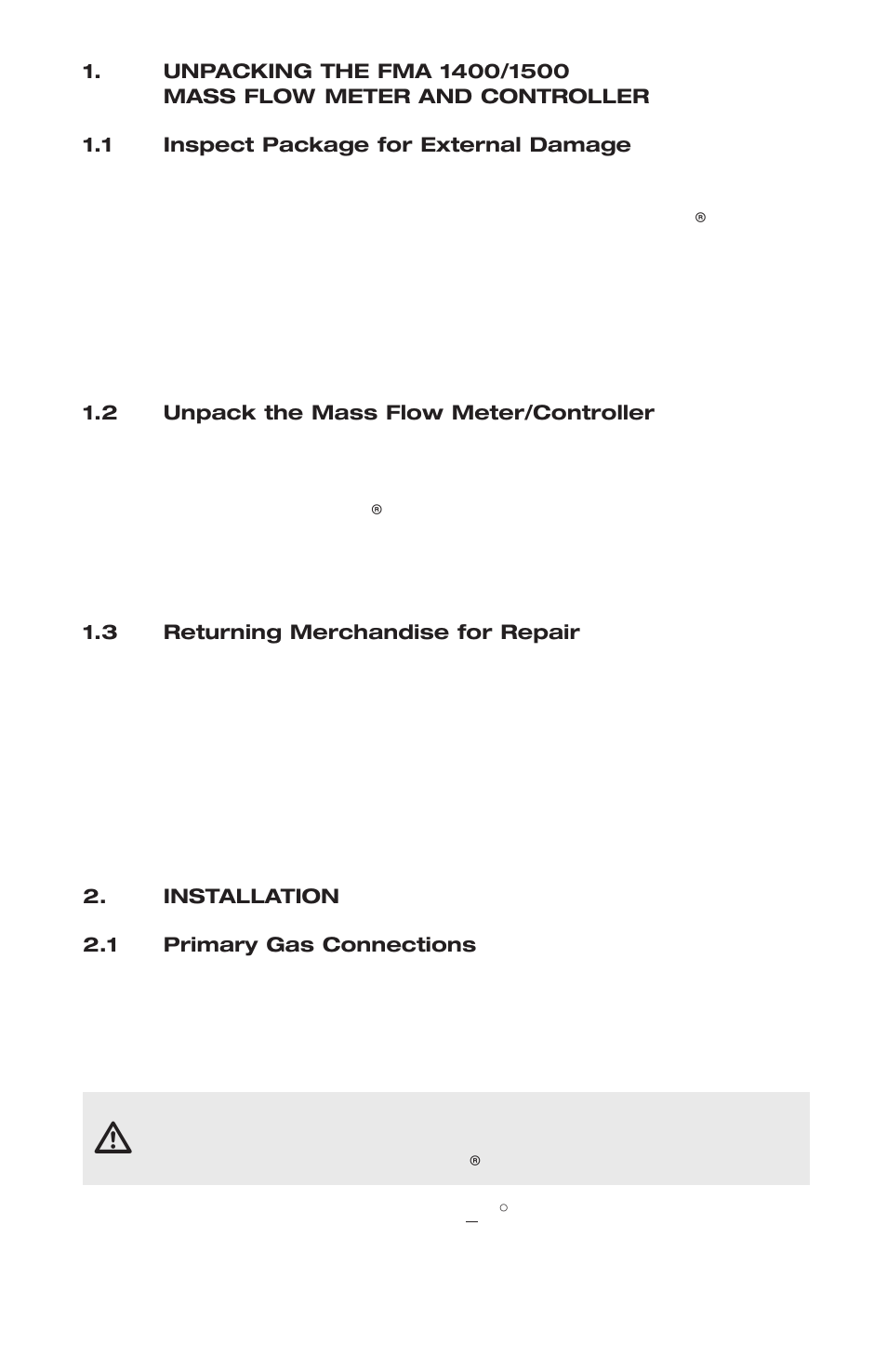 Omega FMA 1500 User Manual | Page 6 / 40