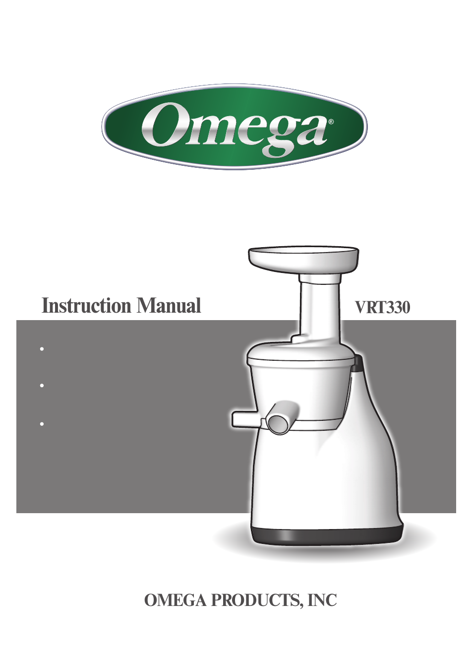 Omega VRT330 User Manual | 15 pages
