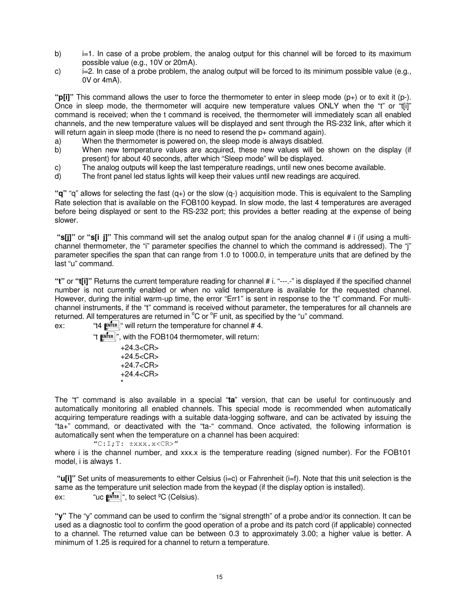 Omega FOB100 User Manual | Page 15 / 30