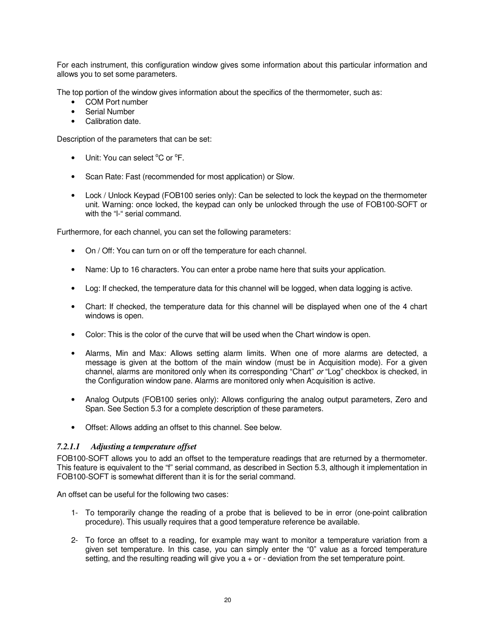 Omega FOB100 User Manual | Page 20 / 30