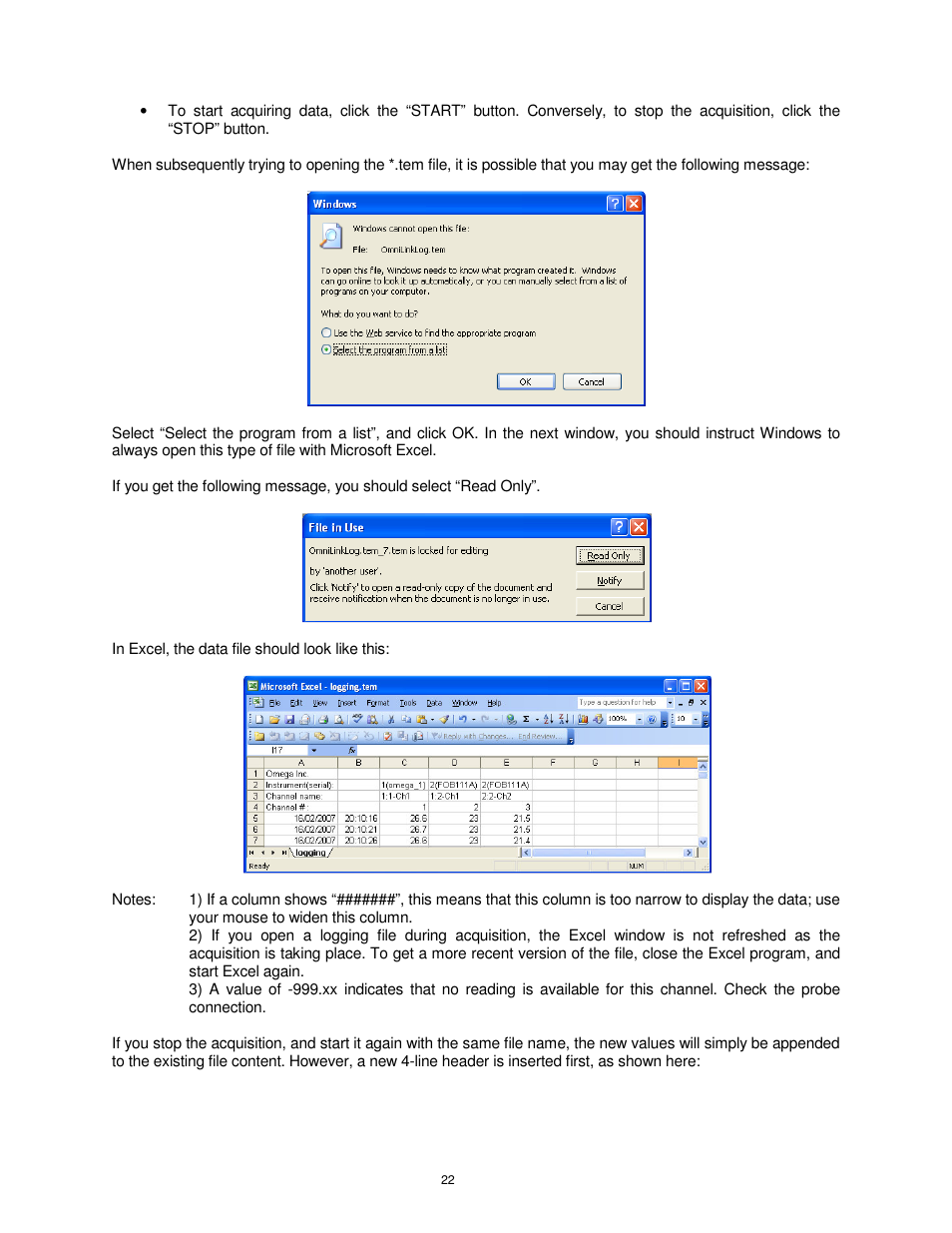 Omega FOB100 User Manual | Page 22 / 30