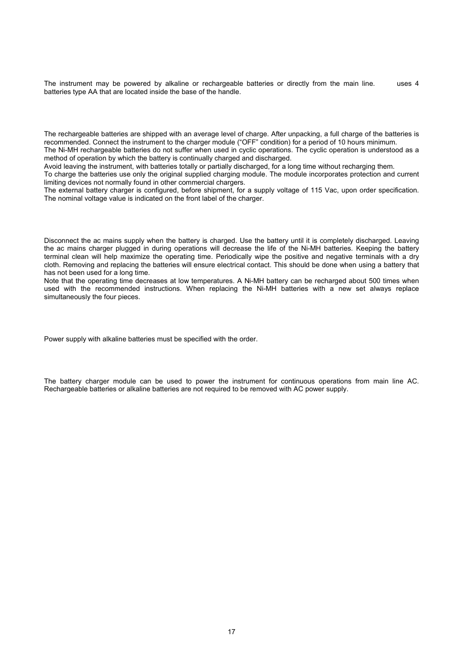 7power supply | Omega OSP SERIES User Manual | Page 17 / 60