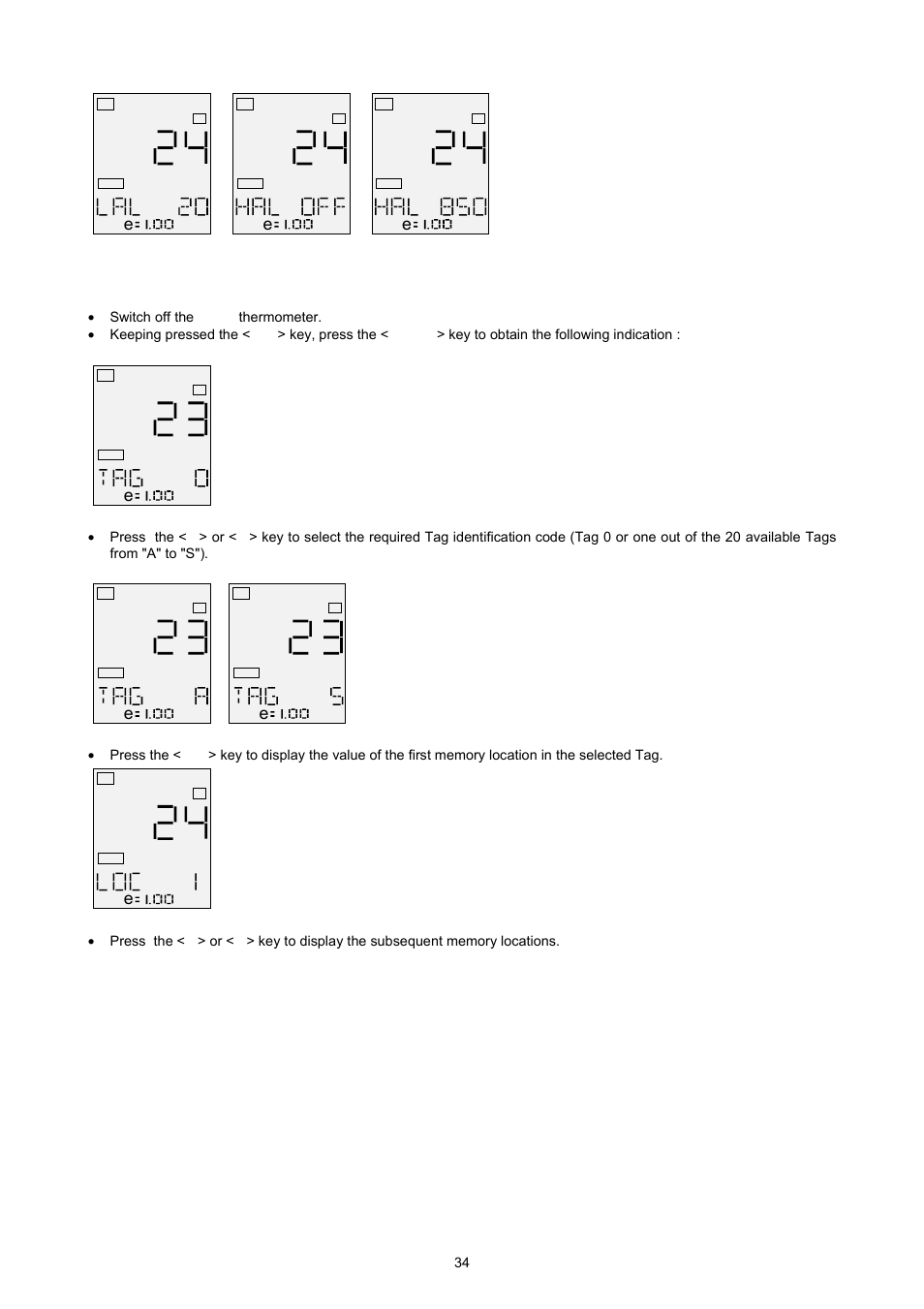 2 recall stored data | Omega OSP SERIES User Manual | Page 34 / 60