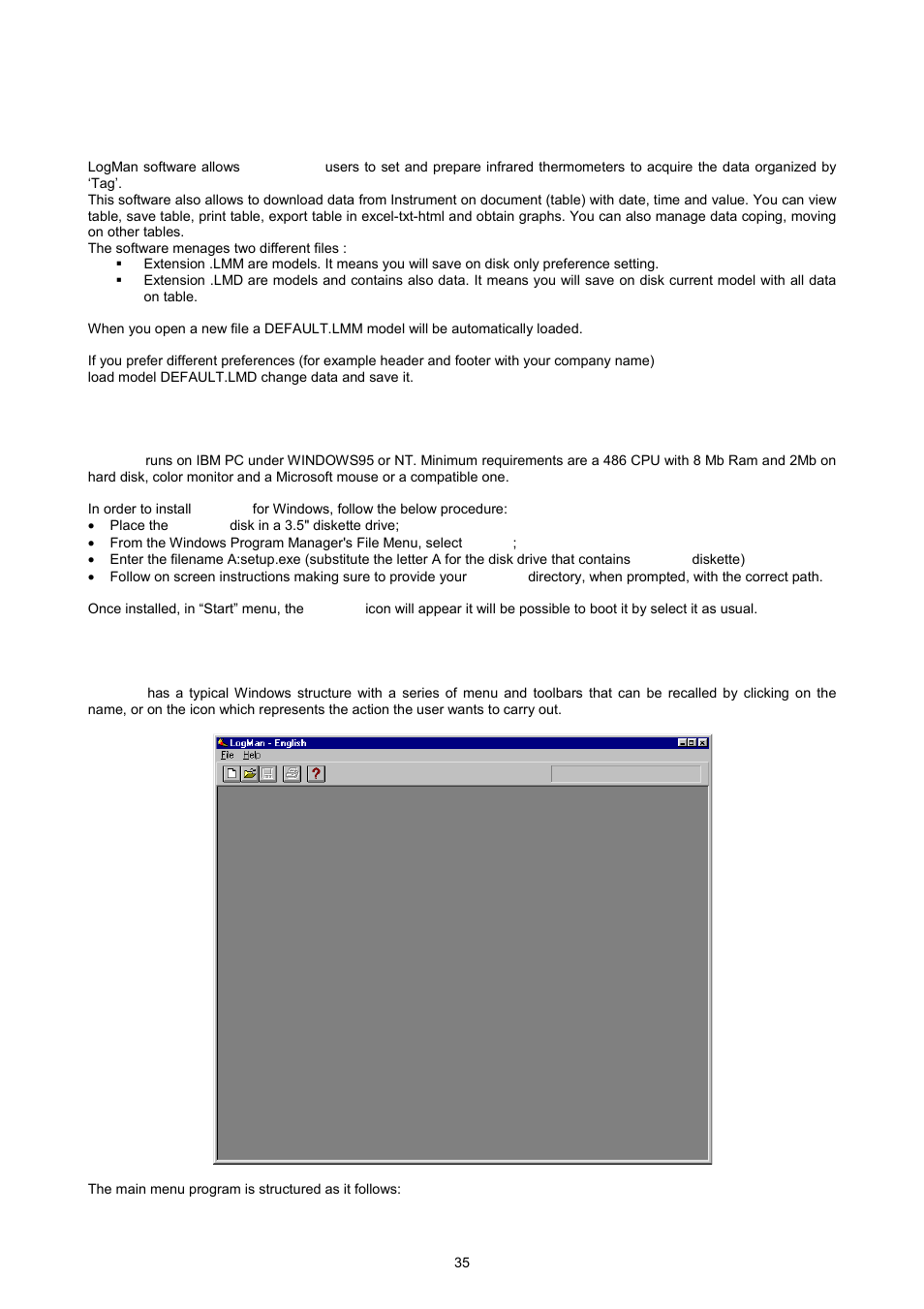 12 logging data manager, 1 installation, 2 program architecture | Omega OSP SERIES User Manual | Page 35 / 60