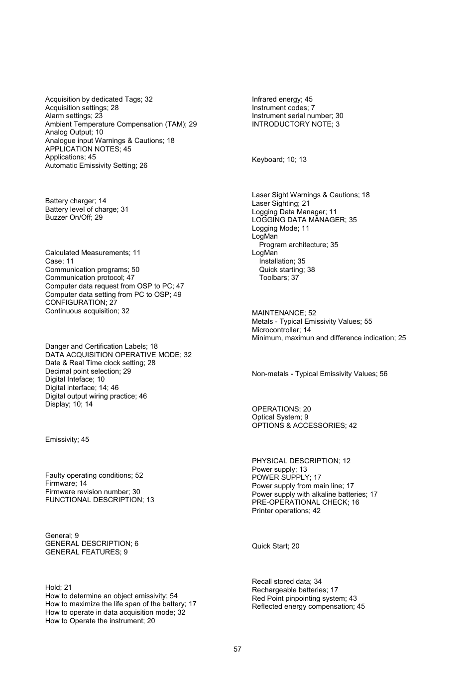 Omega OSP SERIES User Manual | Page 57 / 60