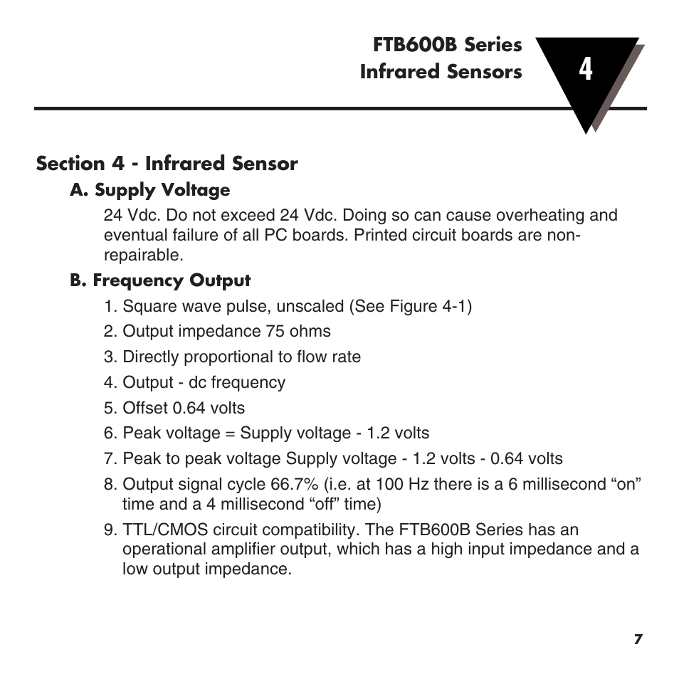Omega FTB600B User Manual | Page 11 / 26
