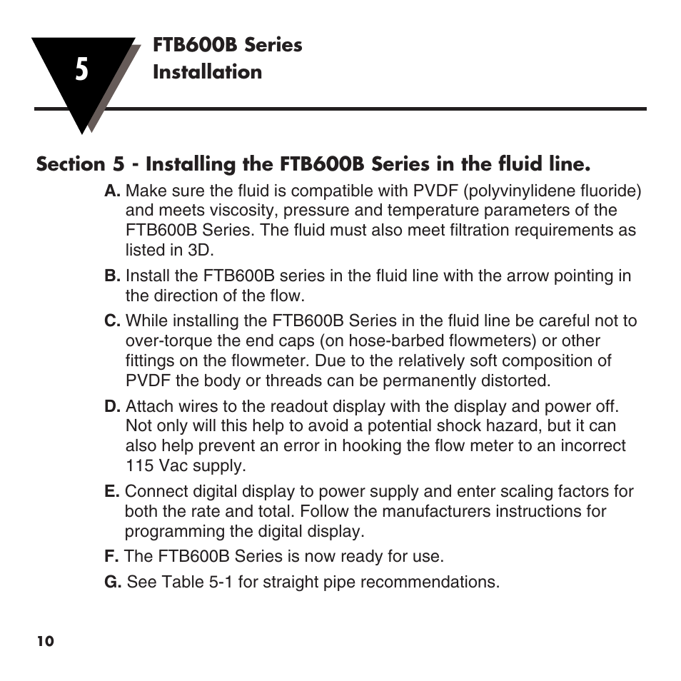 Omega FTB600B User Manual | Page 14 / 26