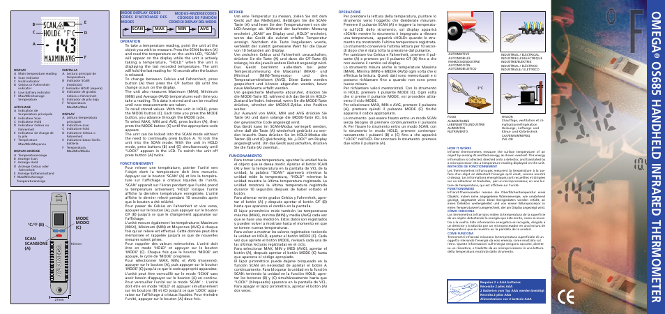 Omega OS685 User Manual | 2 pages