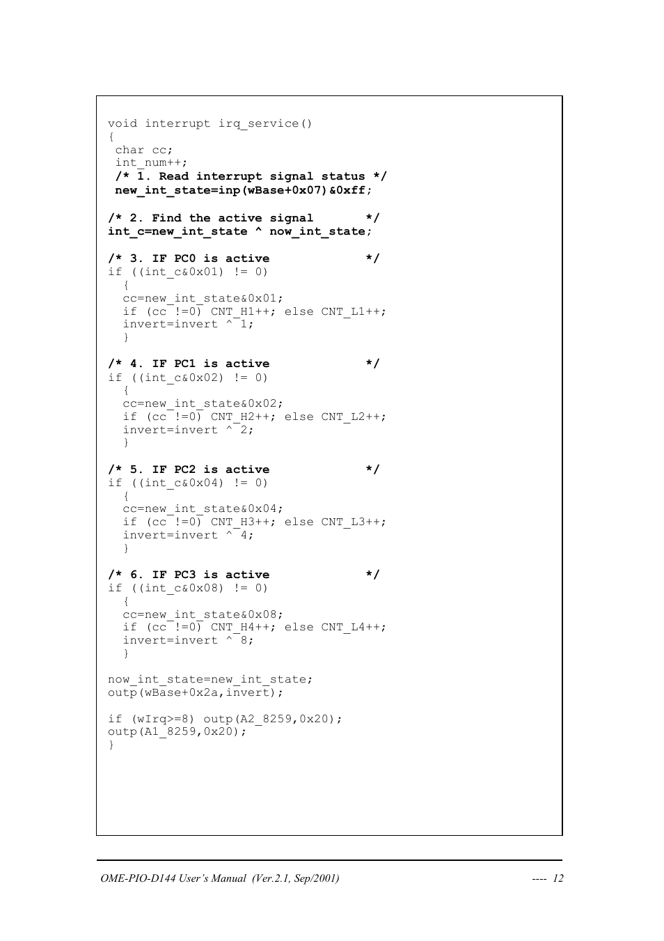 Omega OME-PIO-D144 User Manual | Page 14 / 53